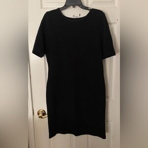 Medium Black Ribbed Dress